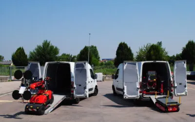Machinery rental with transport van